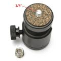360 Swivel Ball Head 1/4" Screw Mount for DSLR Camera Tripod Ballhead Stand. 