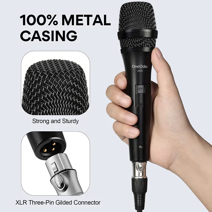 OneOdio%20ON55%20Wired%20Vocal%20Microphone%20with%2016.4ft%20XLR%20Cable%20&%20Mic%20Clips,%20ON/Off%20Switch,%20Metal%20Female,%20Cord%20Handheld%20Vocalist%20Mic%20for%20Singing,%20Speech,%20Wedding,%20Outdoor%20Activity,%20Guitar%20Amp,%20Mixer%20-%20Image%2010