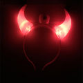 Glowing Toys Children Adults Halloween And Christmas Party Decor LED Funny Devil Horn Light Up Headband Hair Hoops Flashing Horn. 
