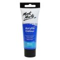 Mont Marte Signature Acrylic Paint 75ml Tube - Deep Cyan Blue. 