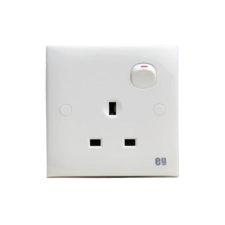 Energypac EG Series 13A 3 Pin Flat Socket 3Pin Electrical Wall Switch