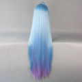Anime No Game No Life Shiro 110cm Long Multi-color Ponytail Heat Resistant Cosplay Costume Wig +Wig Cap.