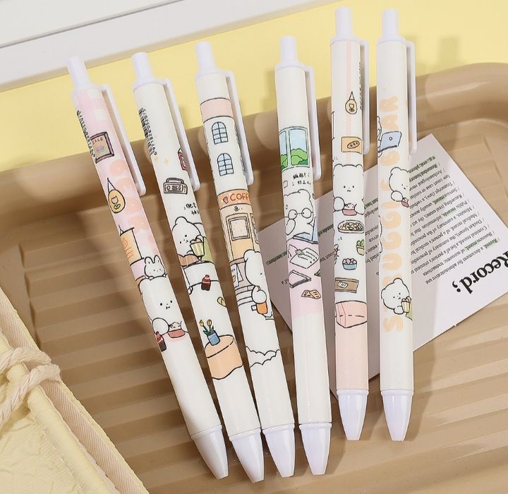 1%20pis%20Beauty%20Student%20Exam%20Writing%20Pen%200.5mm%20Black%20Refill%20Replaceable%20Water%20Penn%20-%20Image%202
