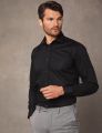 Black & White Cotton Formal Shirt For Men – Stylish Long Sleeve Office & Casual Shirt.
