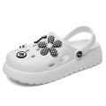Cross-border EVA New Bear Cave Shoes Women's Outerwear Korean Style Slippers Women's Summer Tide High Heels Thick-soled Garden Shoes Women's DIY.