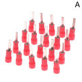 20Pcs DBV1.25-10 DBV2-14 DBV5.5-10 Chip-shaped Cold-pressed Terminal Plug-in Insulated Blade Cable Lug Sleeve Pin Terminals Connector Hudduo.