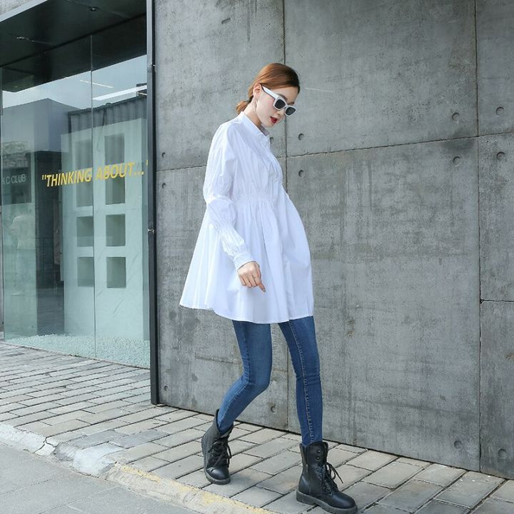 2020%20Korean%20Fashion%20Style%20Autumn%20Clothes%20Ladies%20Tops%20And%20Blouses%20Womens%20Loose%20Oversized%20Casual%20Solid%20Color%20Shirt%20Plus%20Size%20-%20Image%204