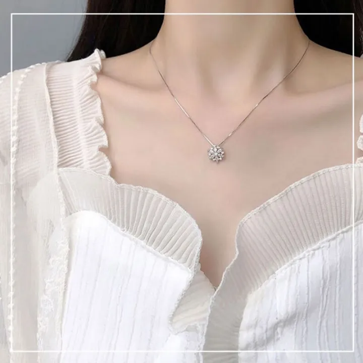 Trendy%20Korean%20Fashionable%20Flower%20Chain%20Choker%20Necklaces%20for%20Girls%20Simple%20Stylish%20-%20Snowflake%20Flower%20Pendant%20Necklace%20for%20Women%20Simple%20New%20Collection%20-%20Image%209