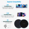 Qi 10W Fast Wireless Charger USB For Iphone 12 11 Pro Max Mini 8 Plus X XS XR Wireless Charging Pad To Samsung S10 XiaoHuawei. 