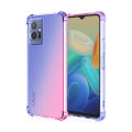 lthmy for Vivo Y55 5G Gradient Color Case Cover Soft TPU Silicone Phone Cases Back Cover Shockproof Casing. 