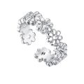 Luxury 925 Sterling Silver Toe Rings For Women Zircon Fine Jewelry Toe Ring Silver CZ Toe Ring. 