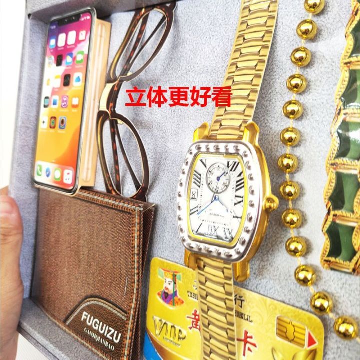 Sacrificial%20supplies:%20men's%20and%20women's%20watches,%20jewelry,%20ancestor%20worship,%20a%20full%20set%20of%20paper,%20imitation%20wallets,%20mobile%20phones,%20glasses%20-%20Image%203