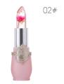Waterproof Flower LipStick Jelly Flower Transparent Color Changing Lipstick Long Lasting 6 Colors Flower Lipsticks Lip balm.