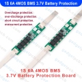 1S 6A 4MOS BMS Lithium Lion 3.7V Battery Protection Board 1S BMS Battery Protection Circuit 4.2V 18650 Battery Protection BMS Circuit.