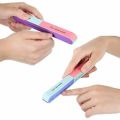 Nail Polishing Tools 6 Sided Long Straight Round Nail Buffer Sanding File for DIY Beauty 1 pcs.