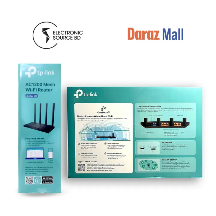 TP-Link%20Archer%20C6%20AC1200%20Mesh%20Wi-Fi%20Router-MU-MIMO%20Dual%20Band%20-%20Image%203
