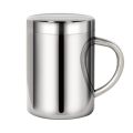 Double Wall Stainless Steel Coffee Mug with lid Portable Cup Travel Tumbler Coffee Jug Milk Tea Cups Double Office Water Mugs. 
