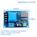 XH M602 Digital Battery Charging Controller Module Battery charge Protection circuit - Auto Cut charge protection circuit Battery Charging Control Switches Protection Board for 3.7v to 120v DC.