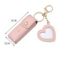 Lipstick Bag With Small Case Mirror For Travel Mini Portable Makeup Lipstick Holder Keychain Fashion Lip Balm Keyring Gift Pouch. 