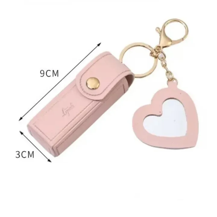 Lipstick%20Bag%20With%20Small%20Case%20Mirror%20For%20Travel%20Mini%20Portable%20Makeup%20Lipstick%20Holder%20Keychain%20Fashion%20Lip%20Balm%20Keyring%20Gift%20Pouch%20-%20Image%205