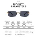 XJiea Rectangular Rimless Sunglasses,Fashion Men Outdoor Sun Glasses,Summer Women Decorative Eyewear,Shopping, Drive to Wear. 