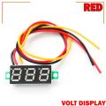 LED Display Mini 0.28 inch DC 0 -100V Digital Voltmeter 100V Volt Panel Indicator Monitor Voltage Meter-1PCS - Compact Digital Voltmeter -Red. 