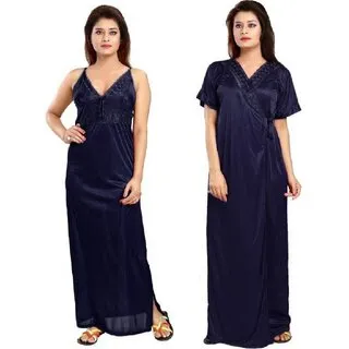 High%20Quality%20Silk%20Cotton%20Two%20Part%20Nighty%20for%20Women%20Elegant%20Blue%20Indian%20Silk%20Cotton%20Two%20Piece%20Night%20Dress%20,Stylish%20Indian%20Two%20Part%20Nighty%20-%20Image%203