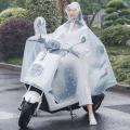Transparent Bicycle Motorcycle Raincoat Windproof Chubasquero Moto Rain Poncho Impermeable Clear Raincoat Single Double Raingear.