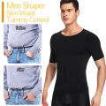 Men Body Shaper Toning T-Shirt Slimming Shapewear Corrective Posture Belly Control Compression Man Modeling Underwear Corset.