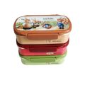 Debi Rabbit Happy Every Day Double Layer Tiffin Lunch Box: Make Lunchtime Fun For Your Kids With This Adorable Double-Layer Tiffin Lunch Box. 