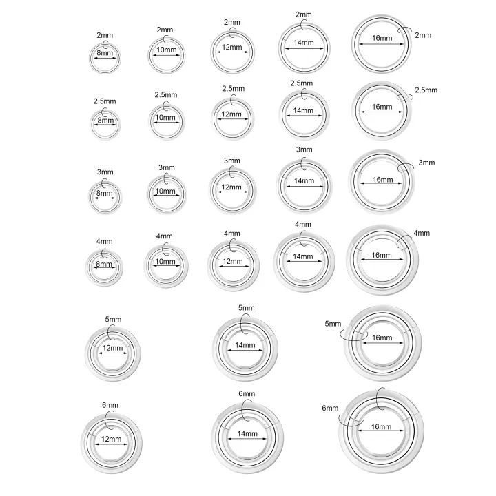 ZS%201PC%20Large%20Size%20Hoop%20Earring%20316L%20Stainless%20Steel%20Ear%20Gauges%20Plugs%20Punk%20Septum%20Nose%20Rings%202/4/6/8/10/12G%20BCR%20Body%20Piercings%20-%20Image%202