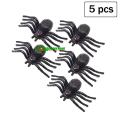 5 pcs x Simulation Plastic Spider Toy Realistic Insect Prank Funny Toys. 