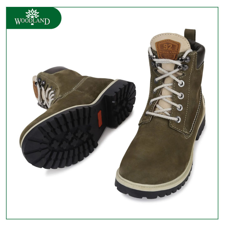 WOODLAND%20Olive%20green%20high%20ankle%20boot%20for%20men%20-%20Image%204