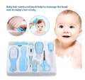 Exclusive Baby Care Kit, 8 Pcs Convenient Healthcare Grooming Set Essential Daily Care Tool Nail Clipper Manicure Safety Scissors Nose Cleaner Hair Brush Comb Personal Care Kit for Toddler Infant. 