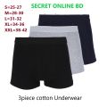 Pack of 3 piece premium cotton boxer underwear for men-box. 