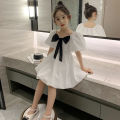 Korean Girls Puff Sleeve Dress Cute Princess Dress2022New Summer Western Style Cake Dress Kids' Skirt. 