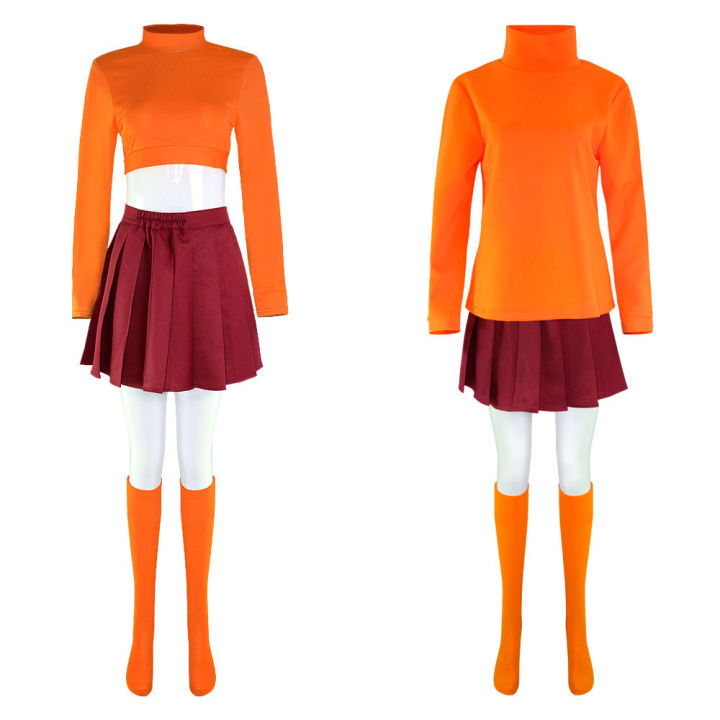 Scooby%20Doo%20Velma%20cosplay%20costume%20for%20Halloween%20role-playing%20-%20Image%202