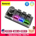 USB Custom Keyboard Macro 3/6 Key 1 Knob Programming RGB Bluetooth Gaming Photoshop Hotswap Mini Mechanical BT Keyboard.