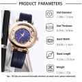 New Fashion Jewelry 5pcs Women's Quartz Watch Diamond-Encrusted Leather Strap Wristwatch Rhinestone Romantic Ladies and Girls Watches. 