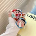 【NShisasN】Cartoon Crayon Shin-Chan Boochan Rotable Earphone Case for Airpods1/2Nd Case Airpodspro2 Apple Headphones Case Bluetooth 3Rd. 