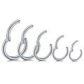 1Pc 316L Stainless Steel Hinged Segment Nose Ring Ear Cartilage Tragus Helix Lip Piercing Nose Hoop Body Piercing Jewelry. 