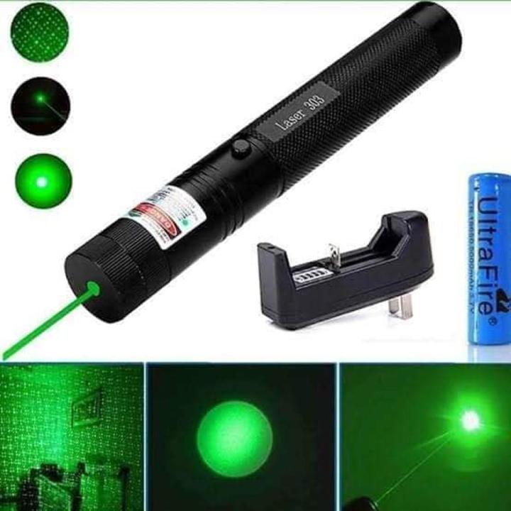 Green Rechargeable Laser Pointer Laser light Adjustable Focus (Professional)