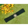 Black Ladies Belt Golden Buckle High quality Adjusted belt for woman. 