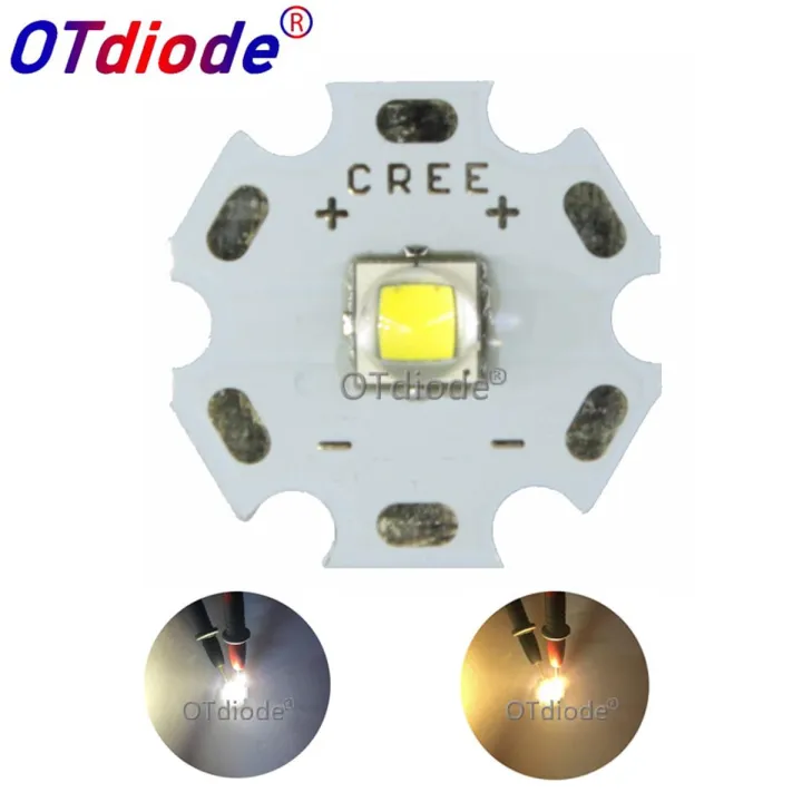 【Alizeker Mall】1 PCS CREE XML2 XM-L2 LED T6 U2 10W WHITE Neutral Warm White High Power Emitter 12mm 14mm 16mm 20mm PCB for DIY