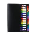 Rainbow Binder Expanding Wallet Bundle File Folders Documents Desk Stationery Filing Products. 