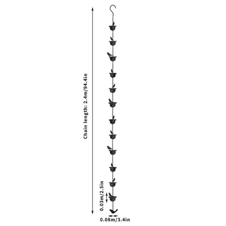 Rain%20Chains%20For%20Gutters%20Mobile%20Birds%20On%20Cups%20Rain%20Chimes%20Divert%20Water%20Away%20With%20Attached%20Hanger%20Dark%20Bronze%20Home%20D%C3%A9cor%20Stunning%20Cologo%20-%20Image%204