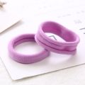 50pcs/bag 40mm Pure White Hair Holders Rubber Bands Elastics Girl Women Tie Gum Headband Hair Accessories Elastic Hair Bands. 
