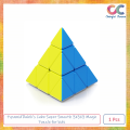 Pyramid Rubik's Cube Super Smooth 3X3X3 Magic Puzzle for kids 1 Pcs. 