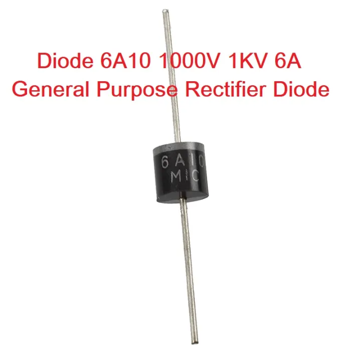 5Pcs-%20Diode%206A10%201000V%201KV%206A%20General%20Purpose%20Rectifier%20Axial%20Diode%206A10%20Silicon%20Junction%20Diode%20R-6%20Package%20Electrical%20Circuitry%20&%20Parts%20-%20Image%204