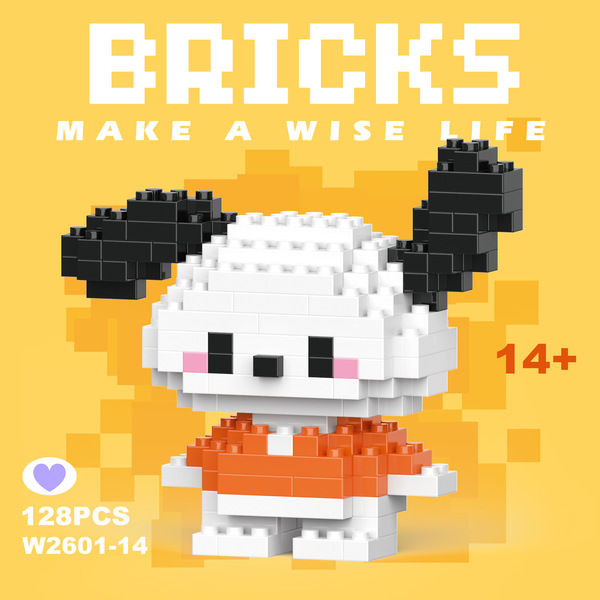 Pochacco Buillding block  brick toy. Decoration item. Cute gift (012)